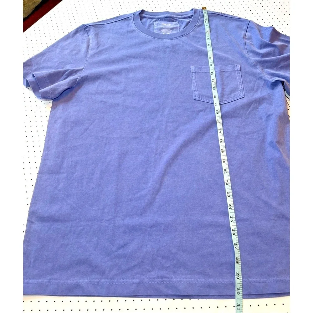 WILT Vintage Wash Pocket Tee XL NWT Periwinkle Blue Garment Dyed T Shirt - Picture 2 of 10